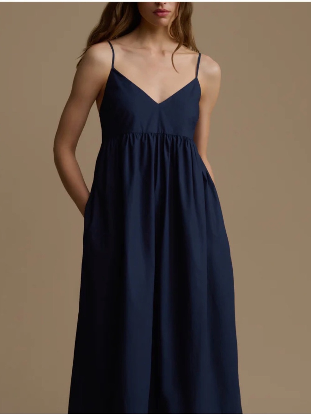 Jenni Kayne Navy Cove Dress Maxi with Side Pockets - Picture 2 of 8